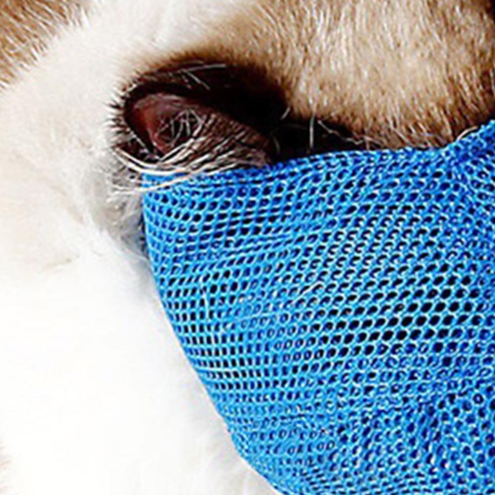 Adjustable Cat Muzzle Breathable Cat Muzzle Mask Practical Bite Resistance Muzzle Grooming