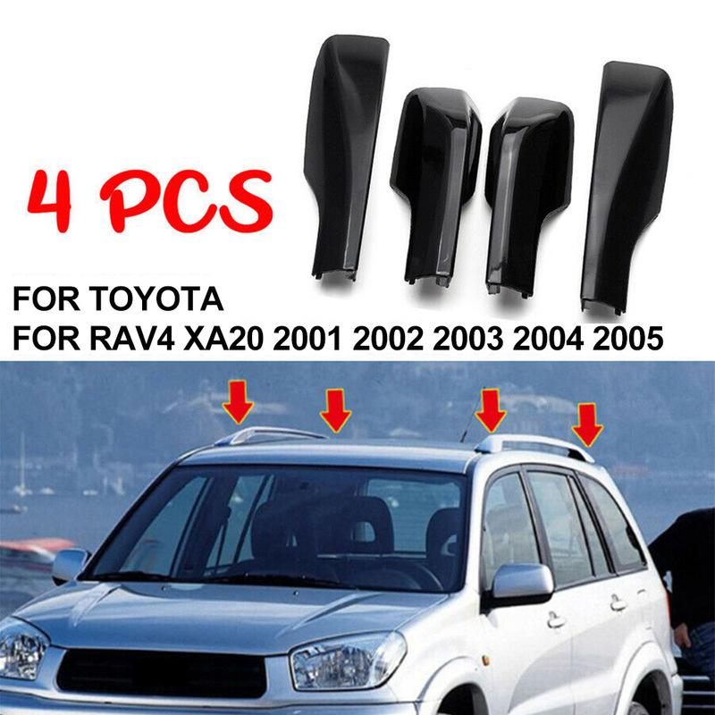 

4 шт. Заглушка торца багажника на крышу автомобиля Для Toyota Для Rav4 2001-2006 Релинги на крыше Заглушка торца рейлинга Запасная часть кузова автомобиля