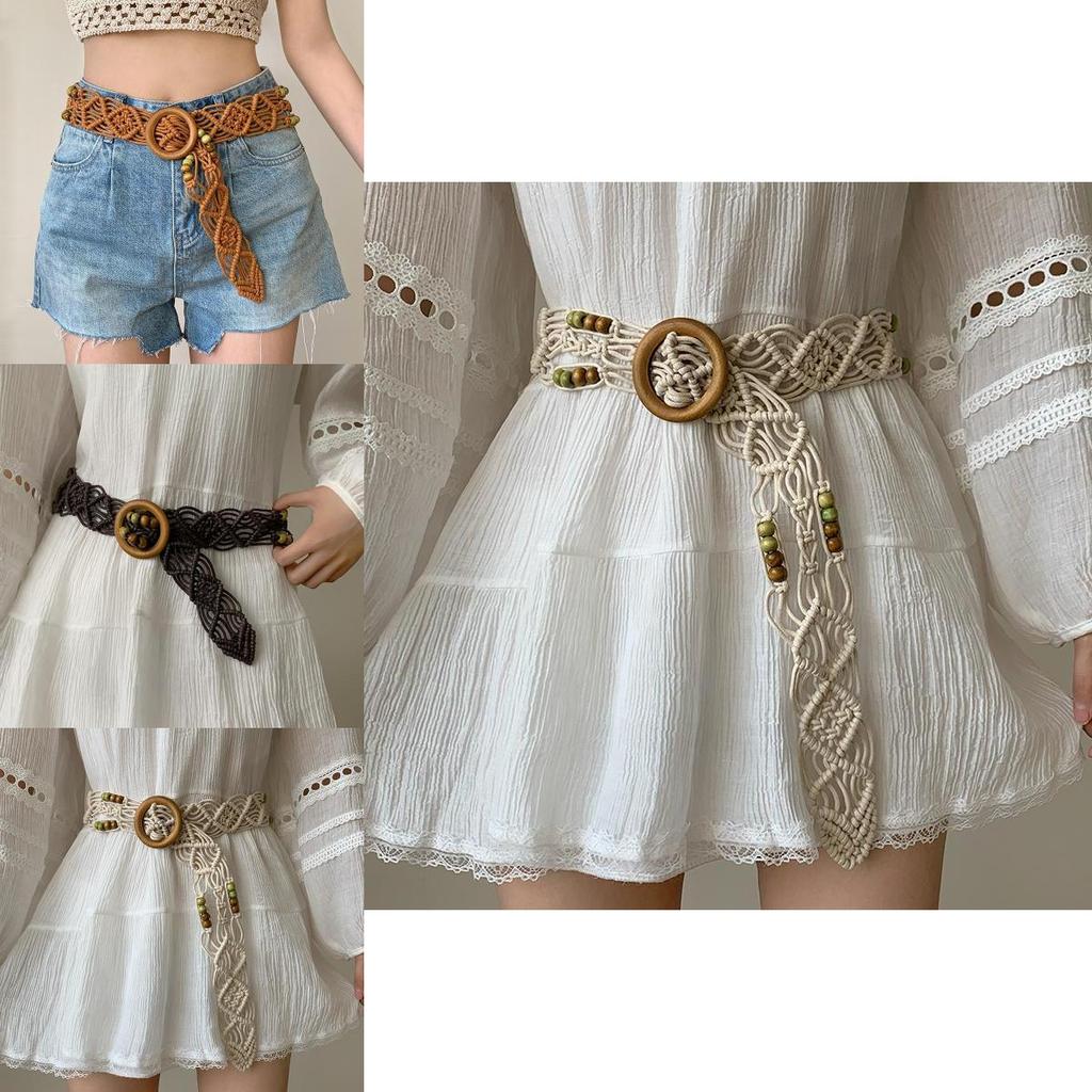 Inspired Trendy Bohemian Woven Waist Belt For Women Ideal For Summer Fashion