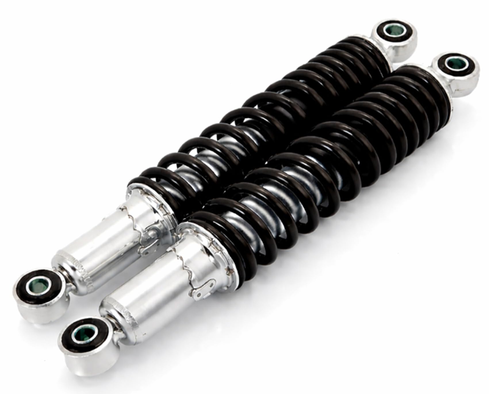 Honda Cub 330mm Rear Suspension, Set of 2, 5-Stage Preload Adjustment, for Super Cub 50, 70, 90, 110, Little Cub, ATV, Quad, Dirt Bike, etc. Genuine T