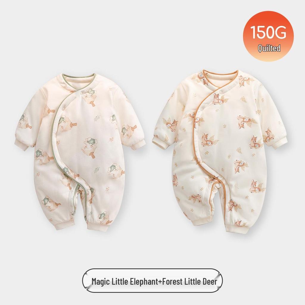 Jingqi Spädbarn Varm Bomullsromper: Mysiga höst- och vinterytterkläder