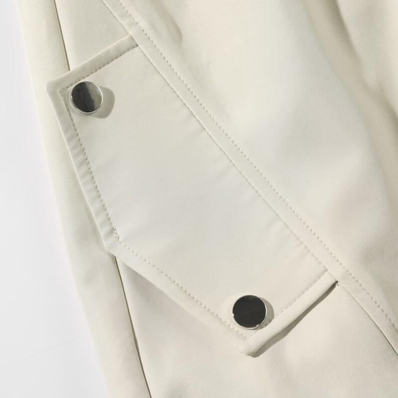 Men's American High-Street Pleated Cargo Pants