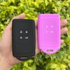 Silicone Car Key Case Cover For Renault Koleos Kadjar Arkana 2017 For Samsung QM5 4 Button Card Smart Key Shell Set Accessories