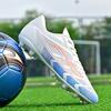 New Men Football Boots Sports Shoes Ultralight Soccer Shoes Outdoor Match Futsal High Ankle Breathable Non-Slip High-quality
