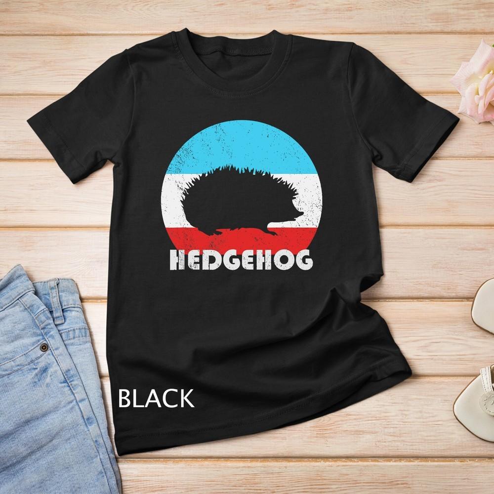 

Hedgehog Vintage Retro Silhouette Gift Unisex T-shirt 3XL
