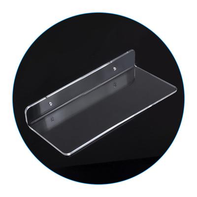 Estante de pared transparente acrílico, estantes flotantes, estante de pared para baño y sala de estar, 1 ud.