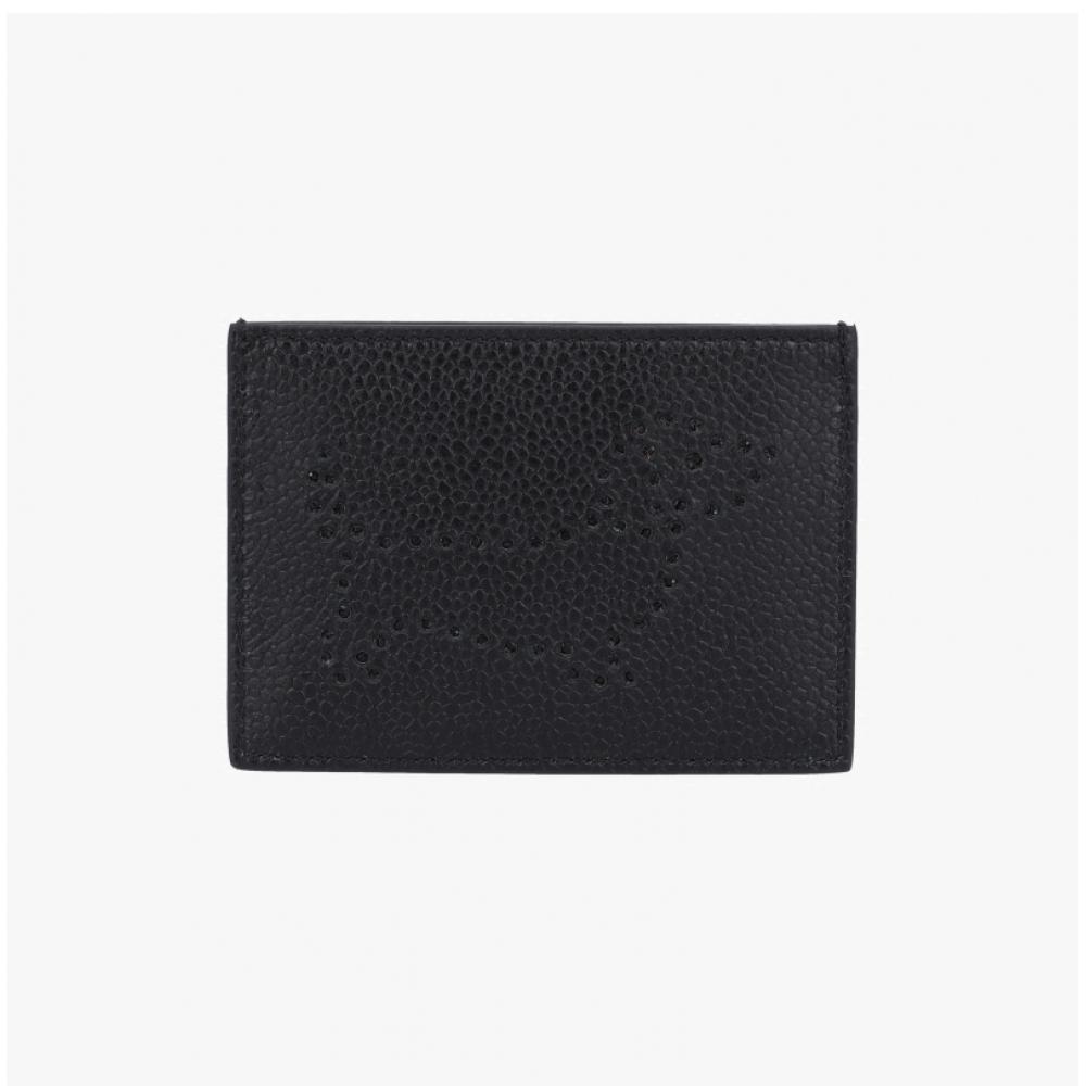 Thom Browne Pebble Grain Three Stripe Tab Punching Hector Card Case Uaw085a 001