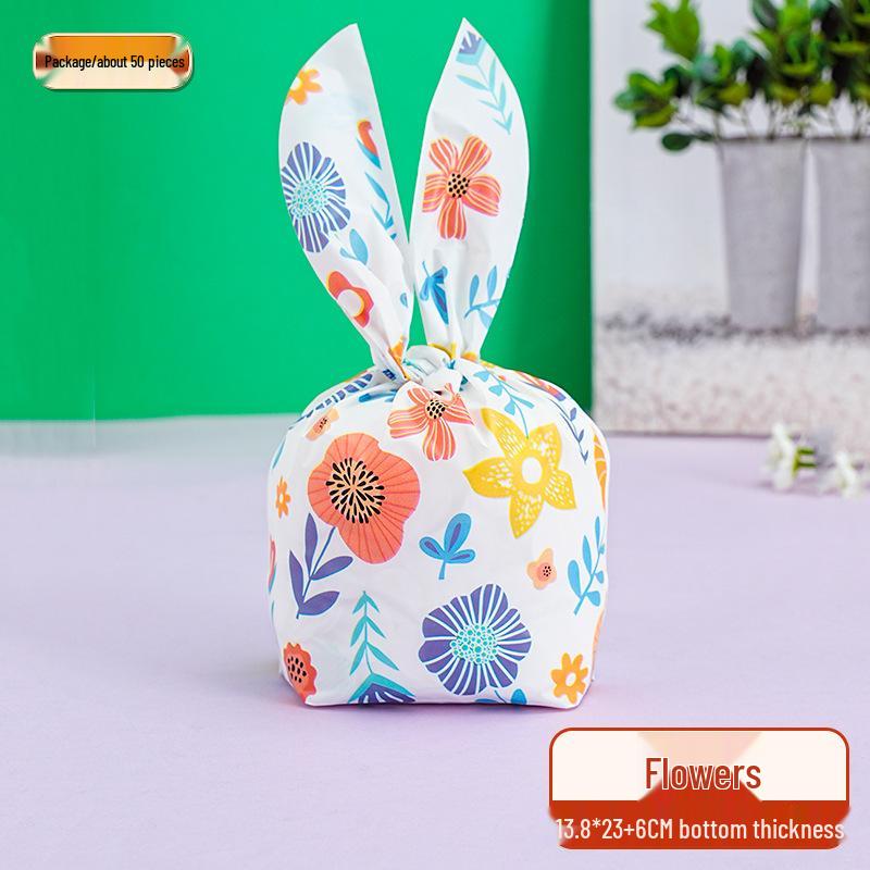 Children's Day Gift Bag: Snowflake Crisps, Snacks, Biscuits, Candy Rabbit Ear Packaging