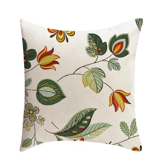 Blumen-Kissenbezug Blatt-Blumen-Druck Überwurf-Kissenbezug 18x18 Zoll Dekorative Bauernhaus