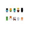 MINECRAFT Minecraft Soft Vinyl Puppet Mascot Box med 10 stk