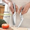 Stainless Steel Kitchen Scissors Cut Two-purpose Powerful Kitchen Shears Multifunctional Barbecue Cuts Removable Kitchen Tool