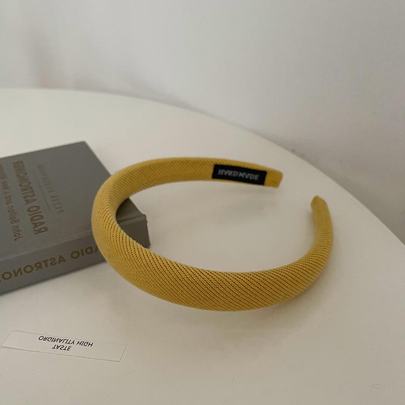 2022 Retro Fabric Sponge Headband: Colorful Japanese & Korean Style for Autumn/Winter