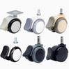 SGY Contemporary Polyurethane 2-Inch PP Wheels Swivel Casters Brake for Office Hotel Hospital Living Room Use Easy Installation