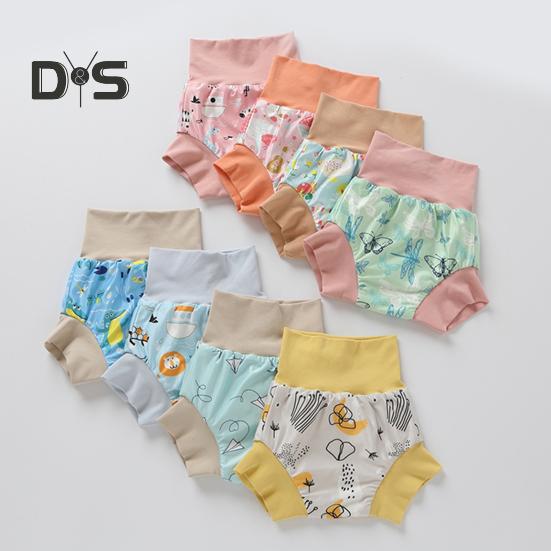 Baby Swimming Trunks 3-Layer Protection Urine Cushion Towel Washable Reusable Elastic Waist Baby Swim Shorts