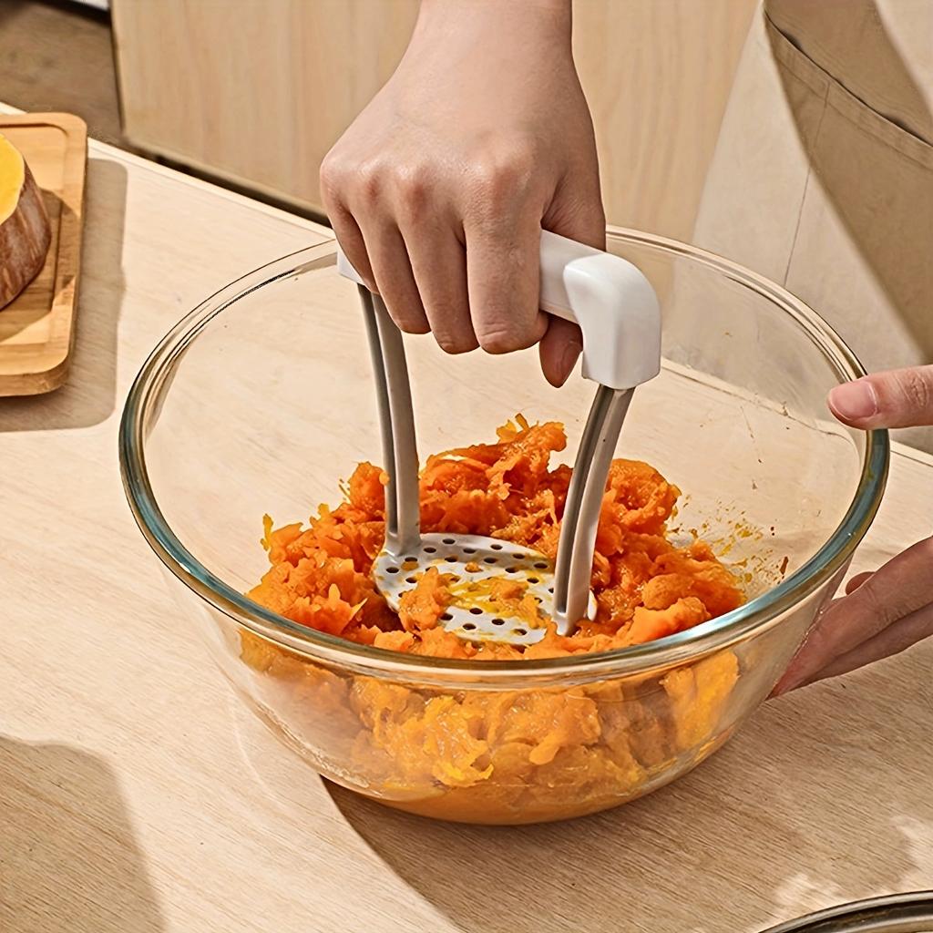 1pc Kitchen manual potato purple potato masher multifunctional household fruit juicer masher