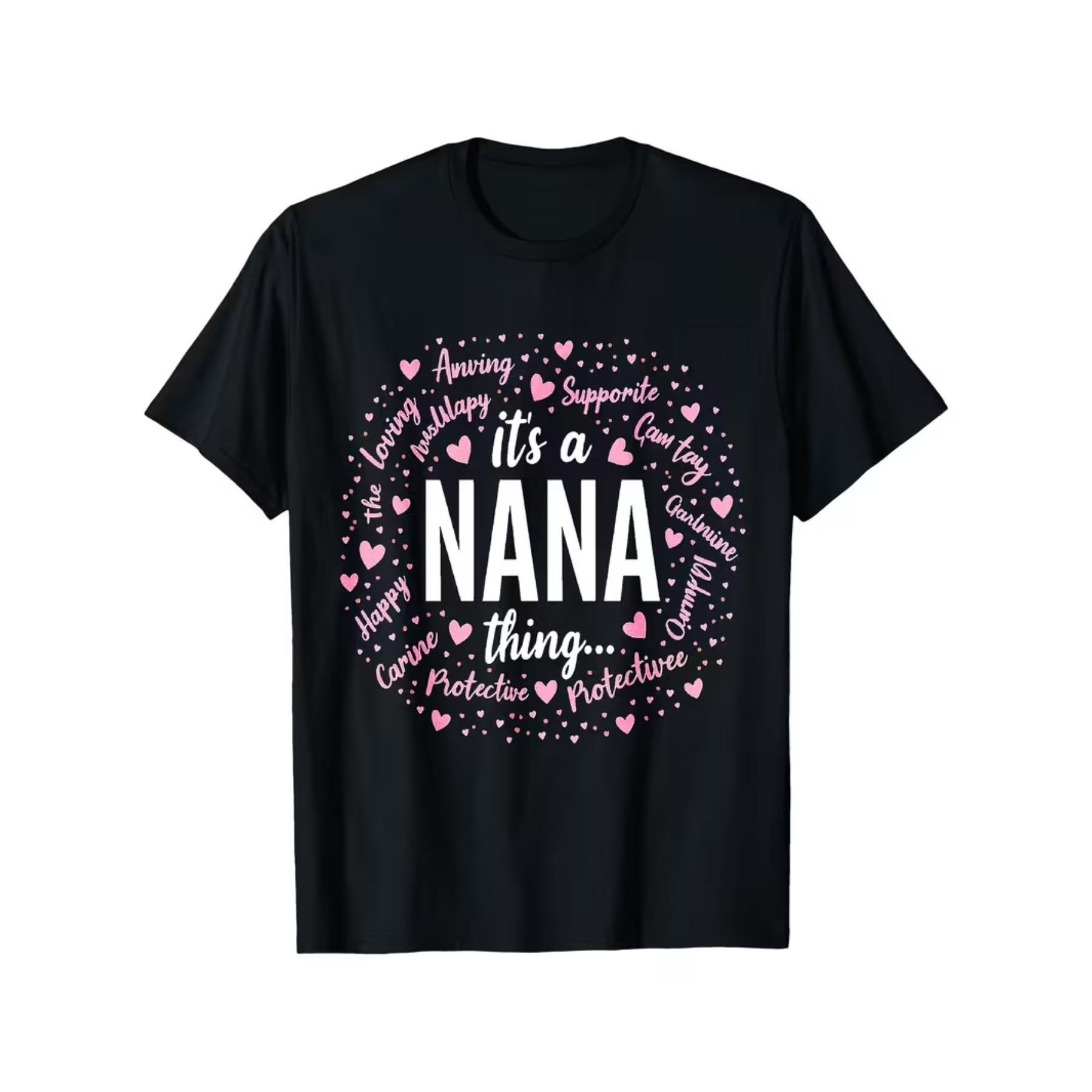 

Women s NANA Pattern T-Shirt - Oversized Casual Short-Sleeve Top XXL