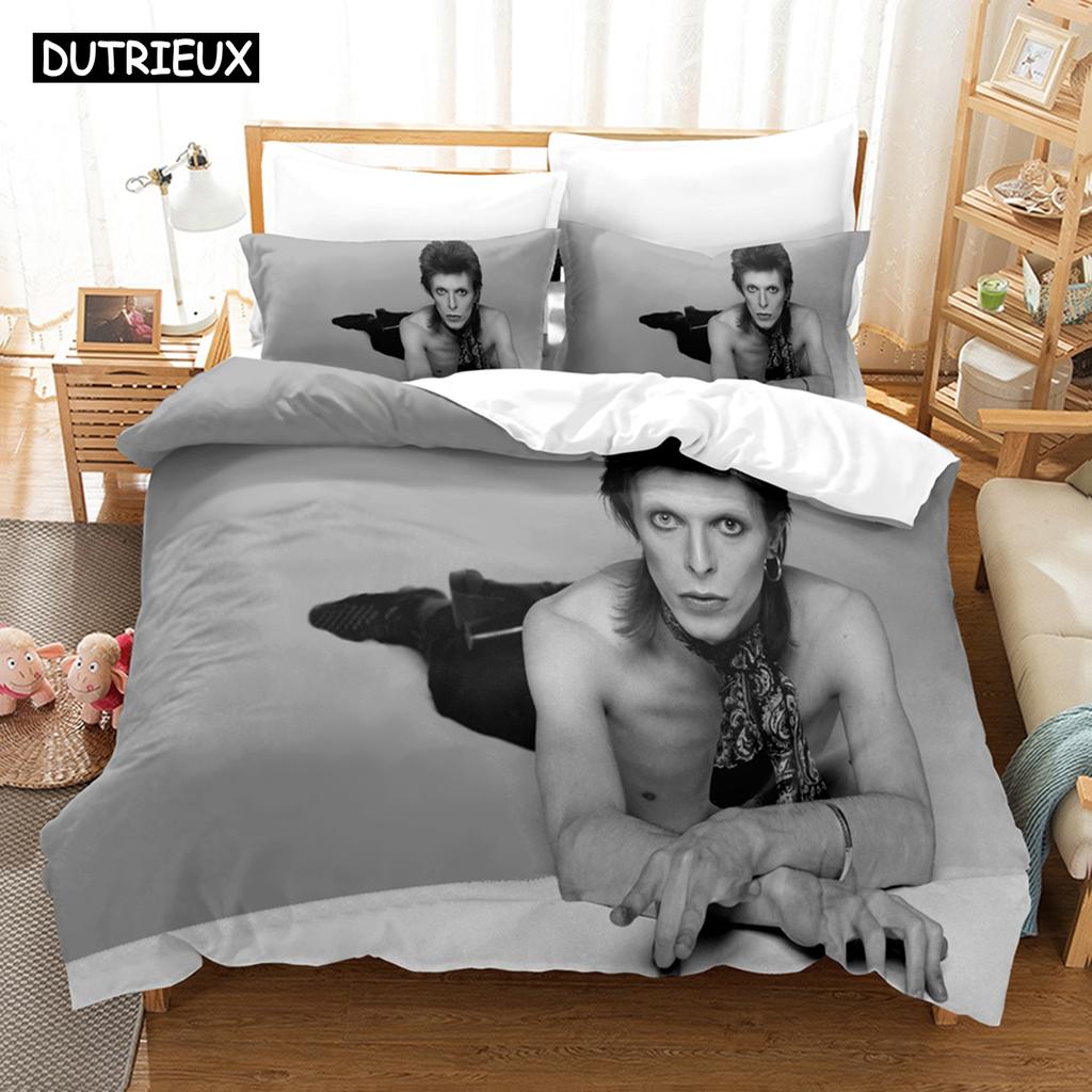 3D David Bovie Bedding Sets Duvet Cover Set With Pillowcase Twin Full Queen King Bedclothes Bed Linen