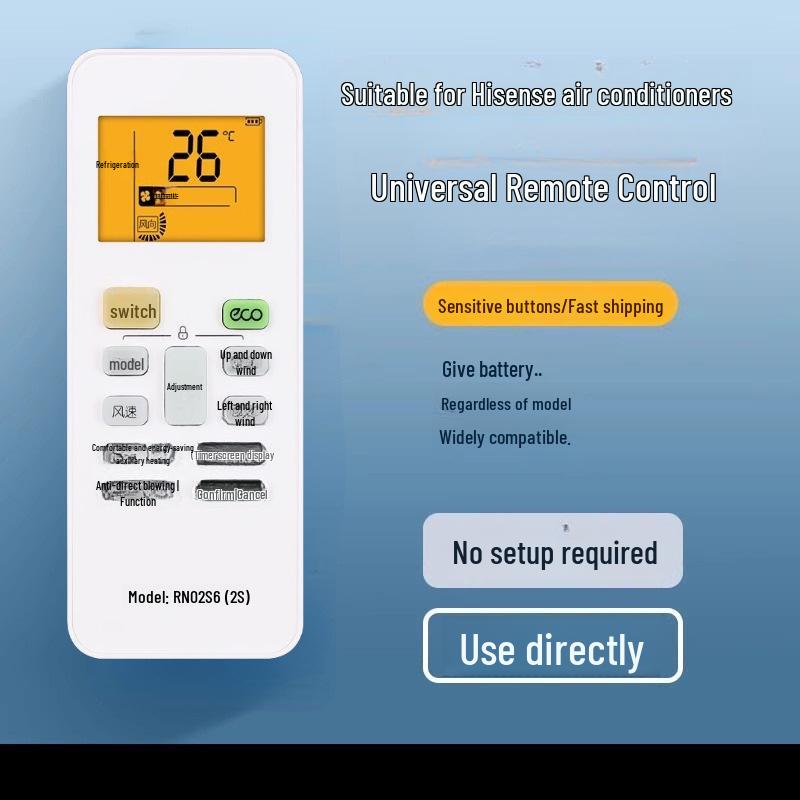 Universal Air Conditioner Remote Control for Gree, Midea, Hualing, Haier, Handian, Chigo, and More Major Brands