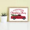 Wesołych Świąt Skarpetka Ciężarówka Samochód Grafika Ścienna Obraz na Płótnie, Nordyckie Plakaty i Druki, Wystrój Domu Salonu, 69F 0316
