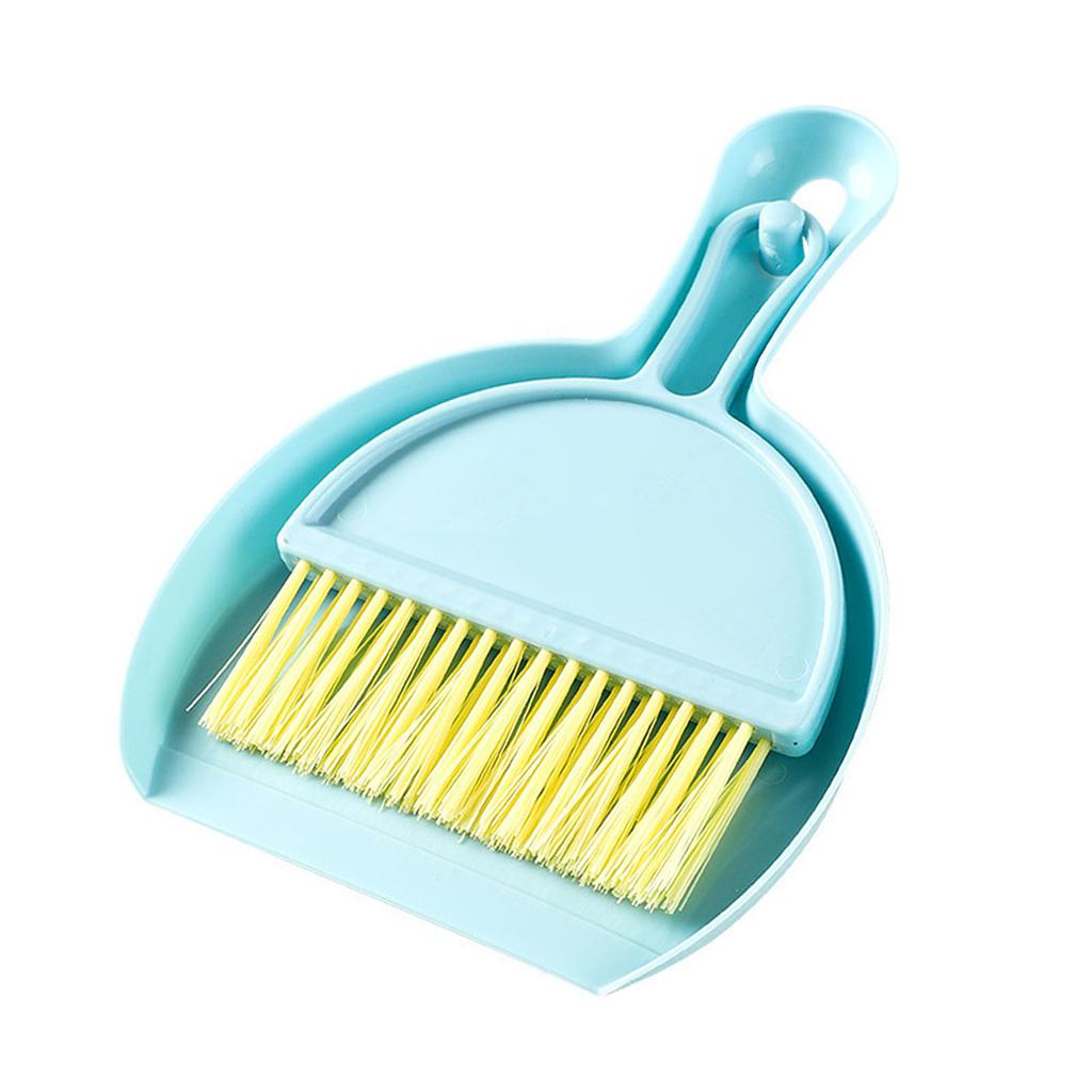 Dustpan Brush Set Compact Multifunctional Table Cleaner Small Broom Dust Pan for Keyboard Cleaning
