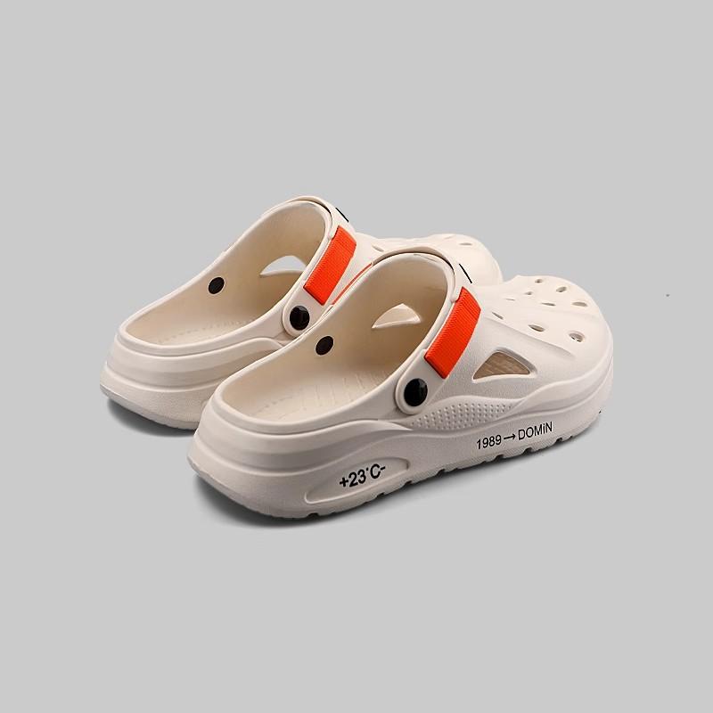 Klasické letní dřeváky Pánské pantofle Prodyšné zahradní boty Venkovní pohodlné plážové pantofle Domácí pantofle Protiskluzové pantofle