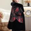 Wear On Both Sides Plus Size Middle-aged Women's Long Faux Fur Coat Winter Outerwears Hooded Elegant Thick Warm Fur Jackets for Women Clothes