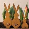 3Pcs Rabbit Yard Plugin Emblems Animal Yard Decor Rabbit Garden Stakes Garden Rabbit Stake Yard Gardening Decor Outdoor