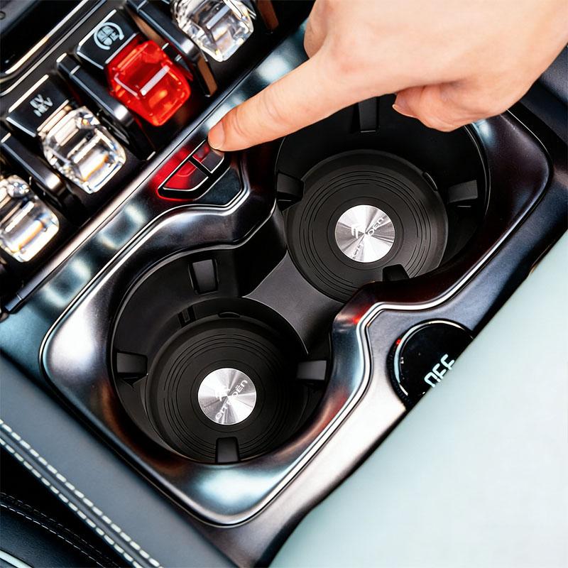 2Pcs Anti-Slip Silicone Car Coaster Cup Holder Leak-Proof Pad For Citroen C3 C5 C5X C4 e-C4 X e-C3 C-Elysee Berlingo C1 C1 C6 C2
