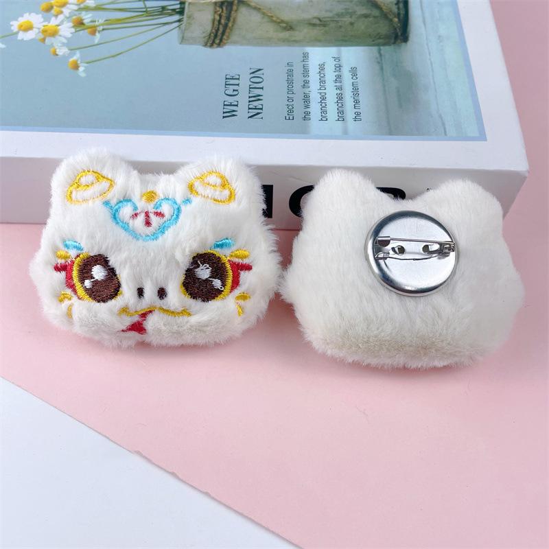 PU Leather Cat Paw Keychain Sweet Pompom Keyring Halloween Faux Mink Fur Little Bat Little Devil Backpack Pendant Plush Keychain