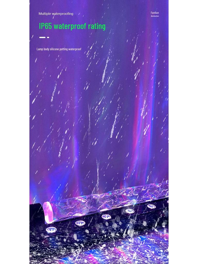 Dynamic Ripple Wall Washer LED Light for Bars, Restaurants, and Shops