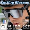 New AI Sports Camera Glasses 800W HD Camera UV Protection AI Voice Assistant Bluetooth Call Listening Music Smart Glasses