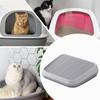 Litter Box Step Cat Litter Catcher Ramp Box Anti Tracking Trapper Tray with Filter Function Non Slip Double Layer Cat Litter Box