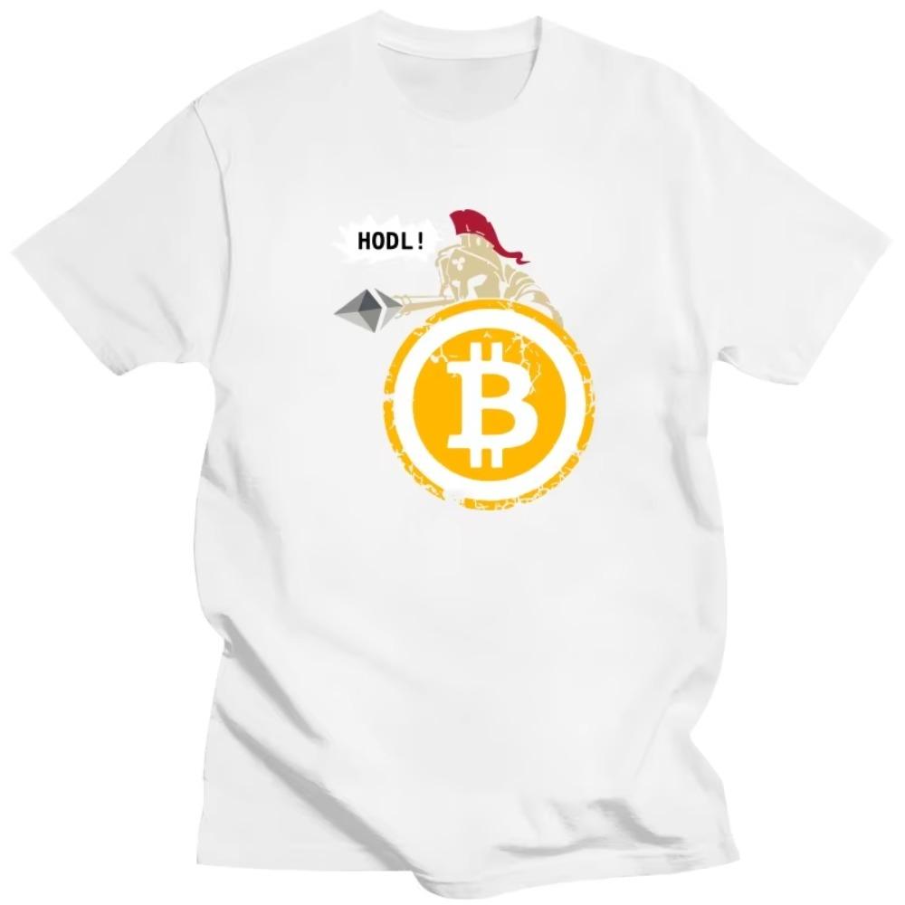 HODL Bitcoin Your Cryptos Cryptocurrency T Shirt Men's   Print T-shirt Streetwear Tshirt Short Sleeve BTC Tee Tops