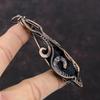 Black Tourmaline Rough Pendant Copper Wire Wrapped Pendant Handmade Pendant Copper Jewelry Gift For Her Gemstone Pendant Wire Design Jewelry