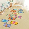 1 Set Hopscotch Game Floor Stickers Cartoon Waterproof Self-adhesive Gift Digital Jumping