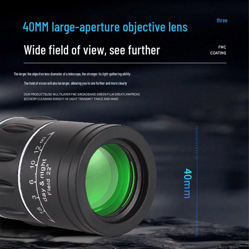 Douyin 16X52 High Magnification Dual Adjustment Monocular Telescope for Outdoors & Concerts