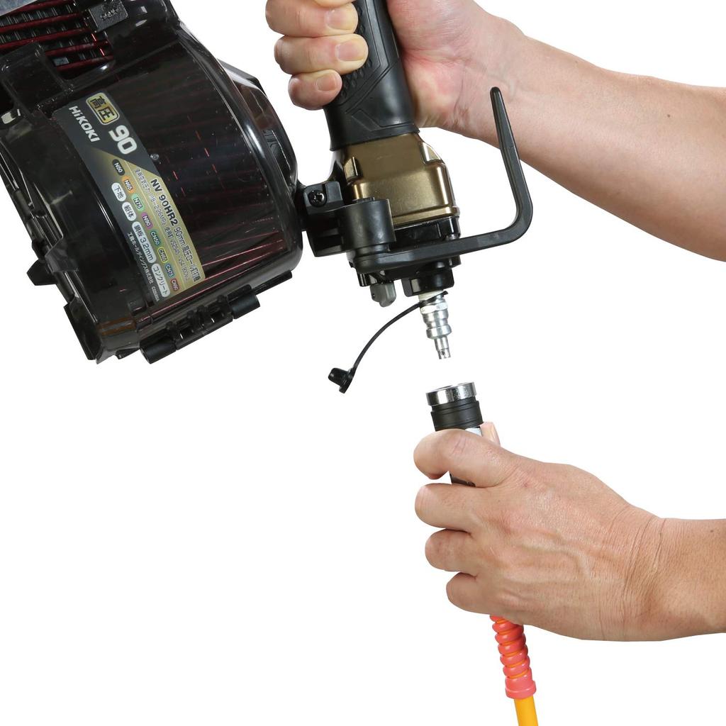 HiKOKI High Pressure Air Hose Cap 15m Popular Type Inner Diameter 6mm with Purge Plug (Lock Socket) 0088-7049