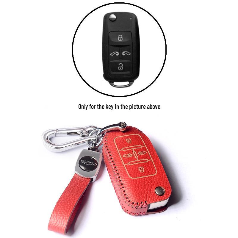 Volkswagen Key Protection Cover: Fits 21 Models, Including New Passat, Magotan, 330GTE, and B8B7 - Genuine Leather