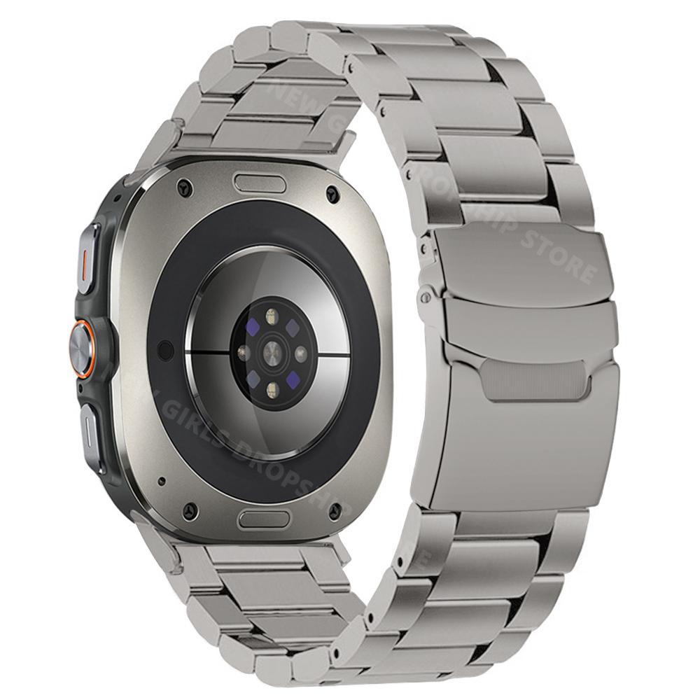 

Titanium Band For Samsung Galaxy Watch Ultra 47mm Quick Fit Metal Strap Correa GALAXY ULTRA 47MM No Gaps Mens Business Bracelet Galaxy Ultra 47mm
