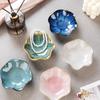 LOTUS LEAF JEWELRY TRAY - Ceramic Ring Holder Small Key Bowl Organizer Dish for Mom Friend Sister Jewelry Not Included 2pcs