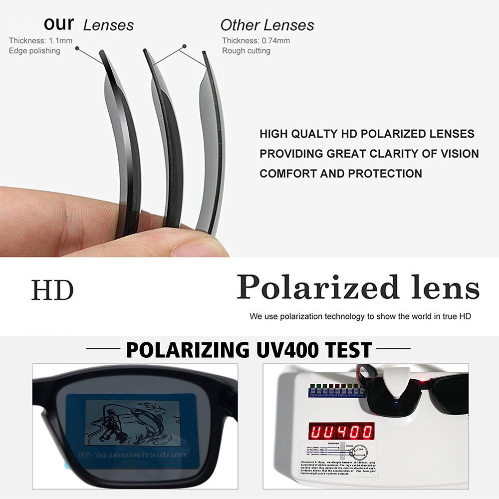 Dazzling Cool Men's Sports Polarized Sunglasses for Men Women Tinted Lens Fishing Skiing Expedition Climbing Mountains UV400