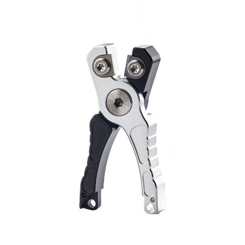 Corrosion Resistant Aluminum Fishing Line Cutter Secure Sliding Lock Lightweight Portable Gear for Travel Angling