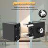 Frameless Glass Door Lock: U-shaped Hook & Round Lock for Single/Double Sliding Main or Office Doors