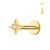 1PC G23 Titanium Heart Earring for Women Star Push-In Helix Tragus Rocket Cartilage Labret Stud Body Jewelry