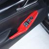 ABS Carbon Fiber/Matte Black For Mazda MX-5 2016-2026 Window Lifting Button Decorative Frame Sticker Car Interior Accessories
