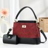 Classic Mini Pu Water Bucket Handbag With Zipper Pocket For Casual Outings