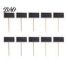 Blackboard Place Card Holders 10PCS Mini Clips/Signs with Wooden Stands, Reusable Small Chalkboard Rustic Log Style Message Clips Signs, Display Clip