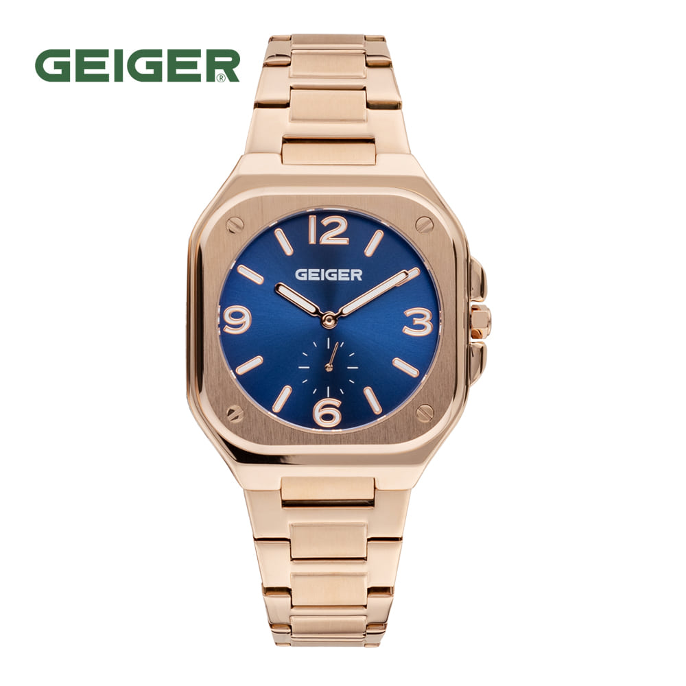 

Geiger GE8053BURG Мужские квадратные металлические часы 40 мм