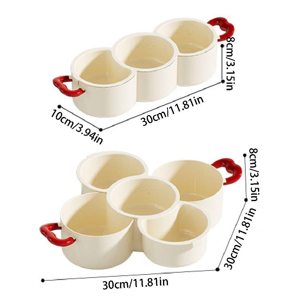 2 In 1 Dried Fruit Plate Double-layered with Drainer Fruit Drain Basket Large Capacity Creative Food Storage Tray