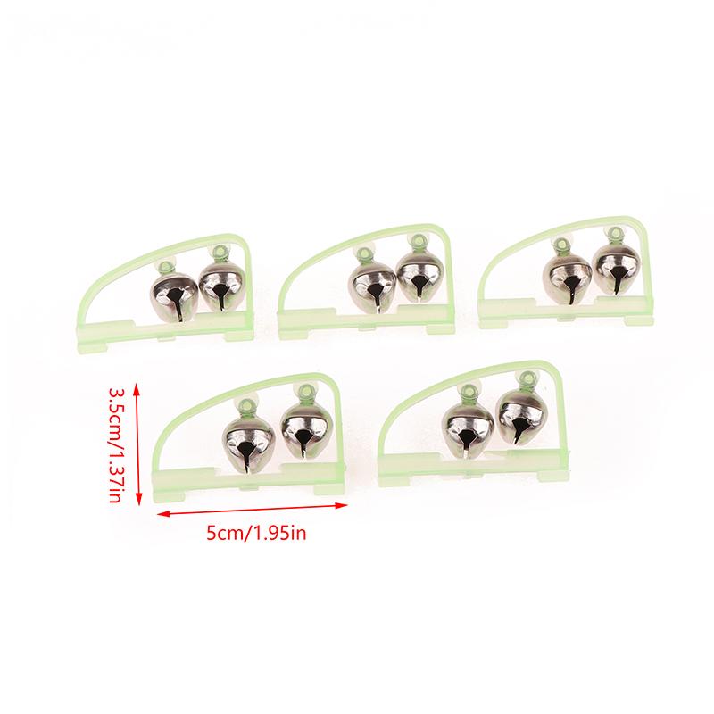 

5Pcs/lot Fishing Bite Alarms Fishing Rod Bell Rod Clamp Tip Clip Bells Ring Fishing Accessory Outdoor
